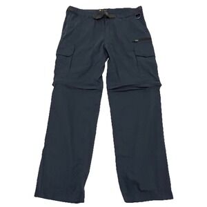 The BC Clothing Convertible Pants L x 30 Blue Cargo Hiking Pants Shorts